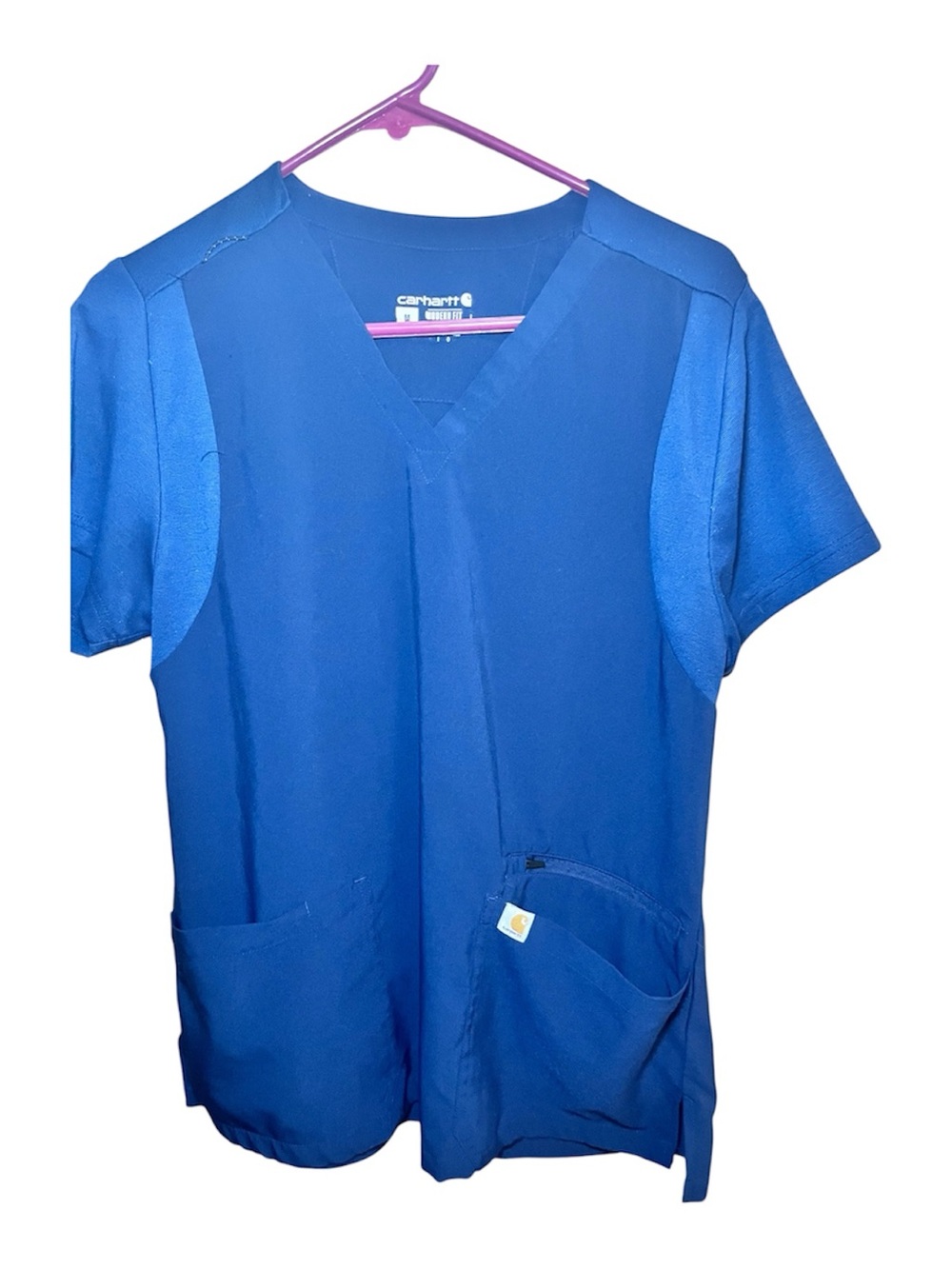 Carhartt Royal Blue V-Neck Medical Scrub Top
